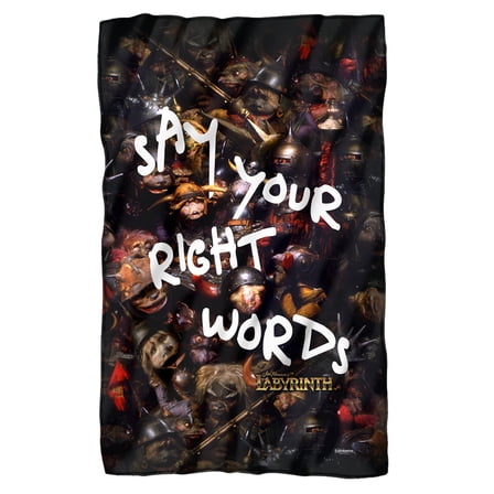 Labyrinth Blanket, 36"x58", Say Your Right Words, Fleece Blanket