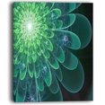 thumbnail image 2 of Fleur Fractale Parfaite en Vert Doux - Impression sur Toile Florale, 2 of 3