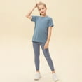 thumbnail image 4 of GYRATEDREAM Girls Short Sleeve Dry-Fit Crew Neck Active Athletic Performance T-Shirt for Kids 5-12 Years, 4 of 14