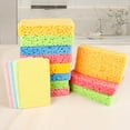 thumbnail image 5 of THLKIF 6pcs Sponges For Dishes, Compressed Cellulose Scrub Sponges,Non-Scratch Kitchen Sink Sponges for Dishes Cleaning Bathroom Cars, 5 of 6
