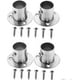 thumbnail image 1 of CHAO Paquete de 4 bridas de armario de acero inoxidable, tubería, soporte y soporte, conexión de tubería, soporte para barra de ropa - 22 mm-phwj, 1 of 5