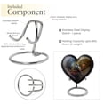 thumbnail image 4 of Hummingbird Urns For Adults Female, Heart Urns For Mom & Dad, Cremation Urn, Large Outdoor Urns, Urn For Ashes Adult, Cremation Urn For Ashes For Male, Metal Urns For Human Ashes 8 Inch, 4 of 5