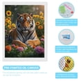 thumbnail image 3 of Diamond Art Kits for Adults, Tiger Garden Blossoms Nature Scene 5D Diamond Painting Kits for Adults Beginners, DIY Full Drill Diamond Painting, Gem Art and Crafts 12x16, 3 of 7