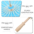 thumbnail image 3 of LOLIPPYY 1Pack Asian Umbrella Parasol Diy Design Bamboo Paper for Children Beginners Rain Protection Photography, 3 of 8