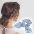 thumbnail image 2 of Unique Bargains 1 Pc Stylish Bow Dots Hair Ties Hair Bands Blue, 2 of 5