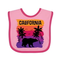 Inktastic California Sunset Vacation Beach Girls Baby Bib