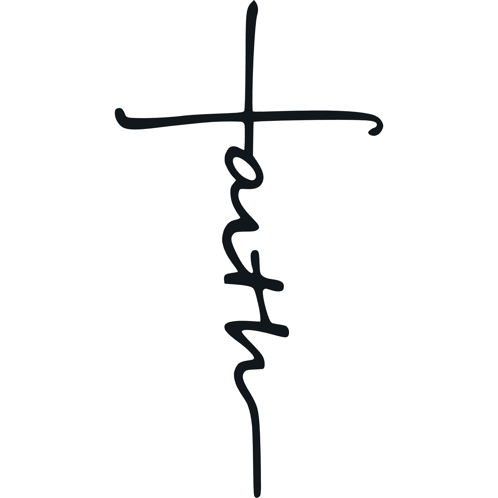 Faith Cross - Metal Wall Decor - Walmart.com - Walmart.com