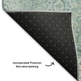thumbnail image 5 of Addison Rugs Mayfield Premium Machine Washable Traditional Border Turquoise Rectangle Rug, 10' x 14', 5 of 7