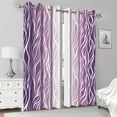 thumbnail image 6 of 2 Panels Purple Blackout Curtain for Bedroom,Abstract Geometric Grommet Window Drapes for Living Room,52x84 Inch, 6 of 7