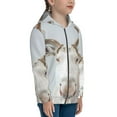 thumbnail image 5 of Pofeuu White Reindeer Portrait Print Teenage Zipper Hoodie Sweatshirts Hooded Casual Jackets With Pocket For Boys Girls-Medium, 5 of 6