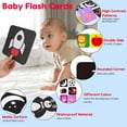 thumbnail image 3 of High Contrast Baby Toys Black and White Book Infants Toy Tummy Time Mirror for Babies 0-6 6-12 Months, 3 of 10