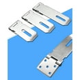 2Pcs 4 Inches Padlock Hasp Door Clasp Hasp Lock Latch Stainless Steel