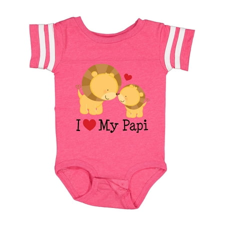 

Inktastic I Love My Papi Childs Gift Baby Boy or Baby Girl Bodysuit