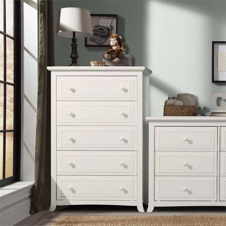 Graco Kendall 5 Drawer Dresser Chest White