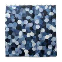 Blue Gray Dots Shower Curtain Liner 72x72 Inch Waterproof Shower Curtains Decorative Bathroom with 12 Pack Hooks