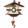 White Cottage and Swinging Boy Cuckoo Clock