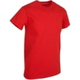 thumbnail image 3 of BILLIONHATS 6 Pack Men's Solid Colors Cotton T-Shirts Short Sleeve Lightweight Tees, Bulk (Red, X-Large), 3 of 4