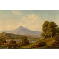 thumbnail image 2 of Harvey Otis Young 14x11 Black Ornate Wood Framed Double Matted Museum Art Print Titled: Mount Chocorua, New Hampshire (1868), 2 of 5