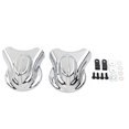 thumbnail image 2 of Chrome Rear Swingarm Axle Covers Kit for Harley Heritage Softail 2008-2017 FLSTF, 2 of 5