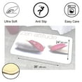 thumbnail image 3 of Evideco French Home Goods Memory Foam Bathroom Rug 36"x24", Zen Attitude Print, Pink Stones Design, Soft Cushioned Mat, Anti-Slip Backing, Quick Dry,, 3 of 7