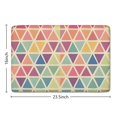 thumbnail image 5 of Multi Color Triangle Checkered Flannel Non Slip Door Rugs,Washable Door Mats Indoor,Decorative Door Mats,Dirt-Resistant and Absorbent Doormat for Entrance,Bedroom,Kitchen,Bathroom,23.5"x16", 5 of 5