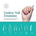 thumbnail image 2 of Nail Tips Beetles, cuadrados medianos, 500 unidades, cubierta completa transparente, 2 of 8