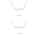 thumbnail image 2 of Qarigey Inglés letra doce signo del zodiaco constelaciones tema amistad collar Ins delicado colgante Sagitario plata Plata Sagitario 2piezas, 2 of 6