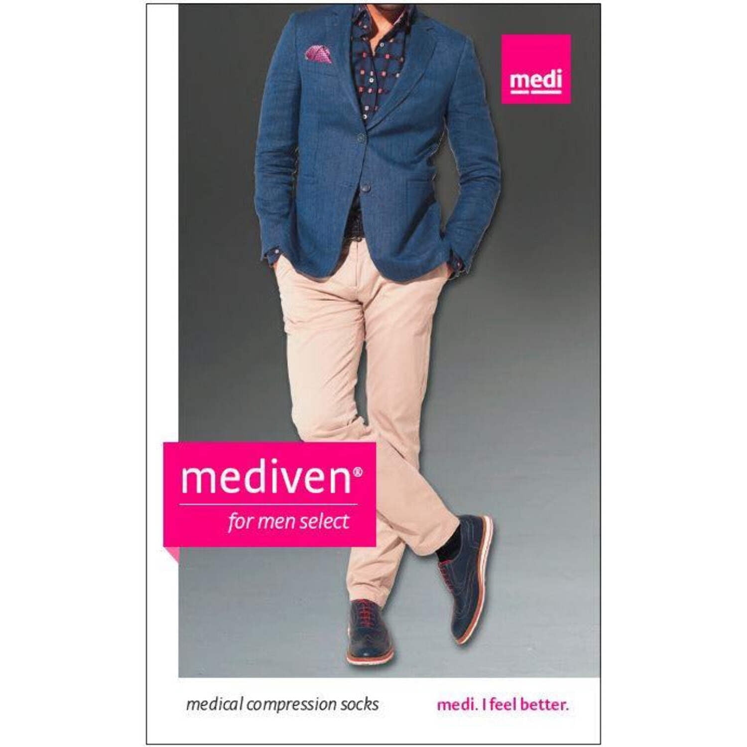 Mediven for Men Knee High Select Socks 15-20 mmHg