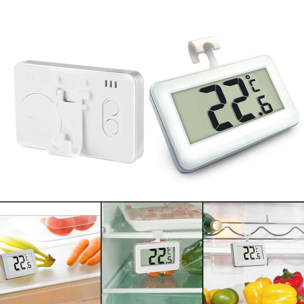 Waterproof Refrigerator Fridge Thermometer, Digital Freezer Room  Thermometer, Max/Min Record Function Large LCD Screen and Magnetic Back for  Kitchen