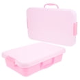 thumbnail image 1 of TABLZONE 2Pcs Handheld Sandbox Sand Tray for Kids Toy Storage Pink and White Rectangular ABS Portable Durable, 1 of 6