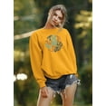 thumbnail image 2 of The World Is Yours Groovy Style Sweatshirt Women -Image by Shutterstock, Female x-Large, 2 of 4