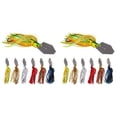 thumbnail image 1 of 12 Piezas de Señuelos de Pesca, Cebos Spinner Swim Flipping Bladed Jigs, Chatter Fish Bait para Salmón Lucio Trucha Swing Trailers, 1 of 1