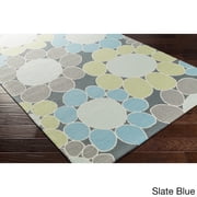 Hand-Hooked Chowk Poly Acrylic Rug 3 x 5