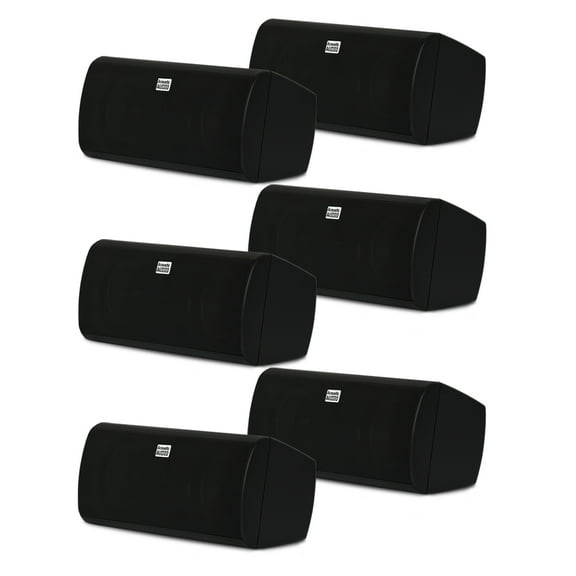 Acoustic Audio AA35CB Indoor 3 Way Speakers 2400 Watts Black Bookshelf 3 Pair Pack AA35CB-3PR