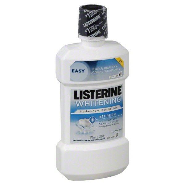 Listerine Whitening PreBrush Clean Mint Rinse, 16 fl oz