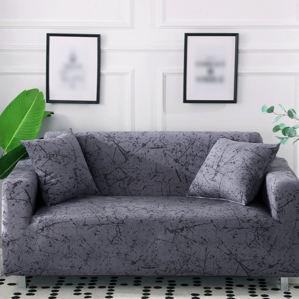 1-4 Seat Sofa Throw Towel Slipcover Polyester Stretch Cushion Couch Chair Covers