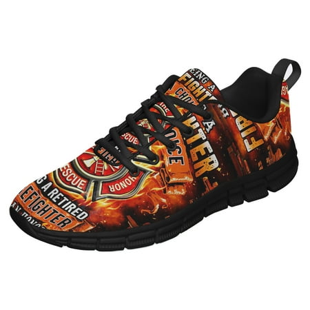 

Being A Retired Firefighter Is An Honor Running Shoes Sneakers Mesh Black Size 8