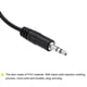 thumbnail image 4 of Uxcell Conector de cable de audio de 3.5 mm con enchufe macho y cable desnudo TRS de 3 polos de 1/8" de 0.30 m 2, 4 of 5