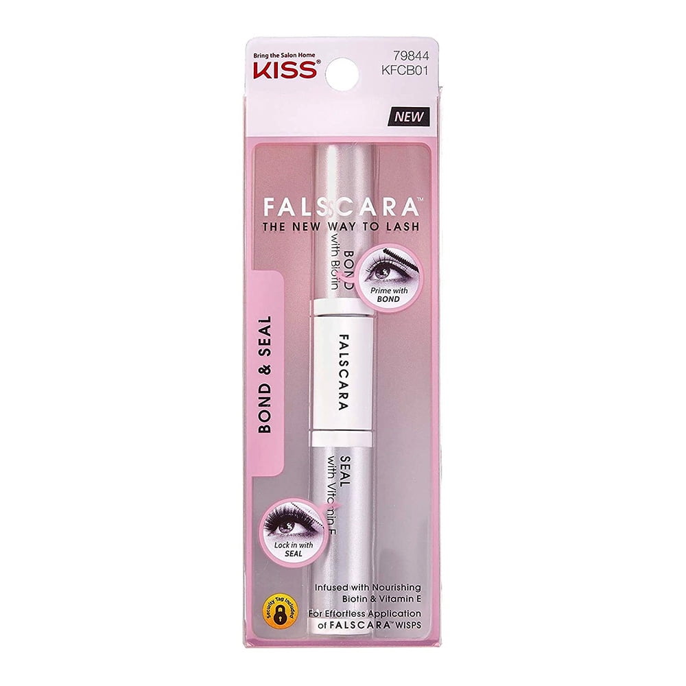 Kiss Falscara Eyelash Bond And Seal, Wisps, Remover and Applicator, 1