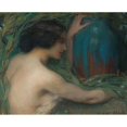 thumbnail image 3 of Edmond Francois Aman-Jean 18x15 Black Modern Framed Museum Art Print Titled - Woman with Eucalyptus (Before 1905), 3 of 5