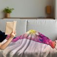 thumbnail image 3 of Cat Soft Flannel Fleece Throw Blanket, Geometrc Digital Color Robot Cat with Technologic Patterns Little Retro Art, Cozy Plush for Indoor and Outdoor Use, 50" x 70", Pink Fuchsia, by Ambesonne, 3 of 5