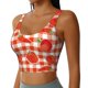 thumbnail image 2 of Balery Tomatoes And Chili Sujetadores deportivos con espalda cruzada para mujer, acolchados, sin costuras, de alto impacto, ideales para yoga, gimnasio, entrenamiento y fitness.-X-Large, 2 of 8