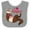 Heather and White, variant on Inktastic I Love Ferrets Boys or Girls Baby Bib