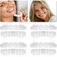 thumbnail image 1 of Dentaduras postizas de carilla instantánea Cosmético temporal Sonrisa dentada Frenos de superposición alta y baja Kit de reparación de blanqueamiento y alisado con mini pinzas, 1 of 5