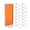 Orange, variant on Revolving 8"W x 20.625"H Pegboard Counter Display w/16 4"Hooks