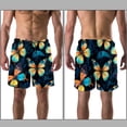 thumbnail image 3 of luoweisi Men's Beach Shorts Quick Dry Swim Trunks with Mesh Lining Butterfly 2XL, 3 of 5