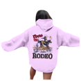 thumbnail image 4 of Unisex Retro 90s Western Cowboy Print Denim Style Hooded Sweatshirt, 4 of 7