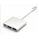 thumbnail image 1 of Adaptador Usb C 3 En 1 Ele-Gate Hdmi 4K Usb 3.0 Carga Macbook Color Blanco Modelo WI.134, 1 of 5