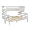thumbnail image 6 of Euroco Wood Twin XL over Queen Size Bunk Bed with Ladder, White, 6 of 14