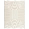 thumbnail image 2 of Hauteloom Guiling Living Room, Bedroom Area Rug - Contemporary - High Pile - Light Gray, Cream - 3'11" x 5'7", 2 of 11